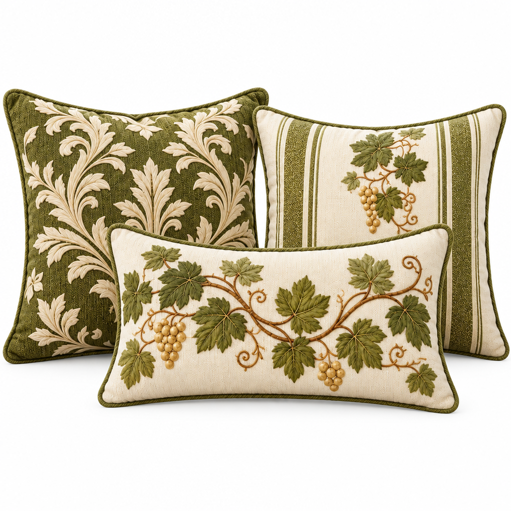 Vineyard Botanical Outdoor Pillow Set — view 3