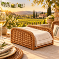 Woven Rattan-Style Outdoor Napkin Holder — view 1