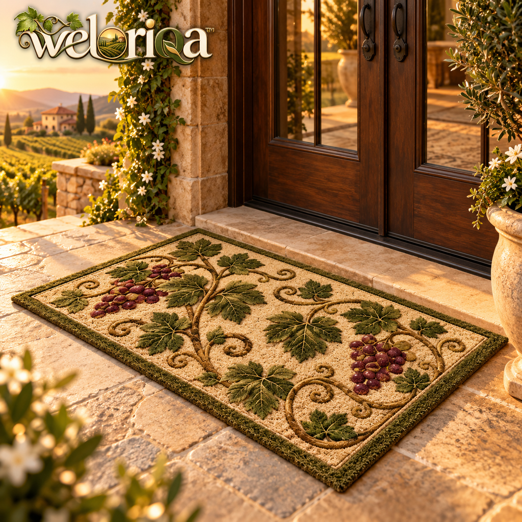 Grapevine Botanical Outdoor Welcome Mat — view 1