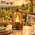 Grapevine Accent Tabletop Flame Lantern — view 1